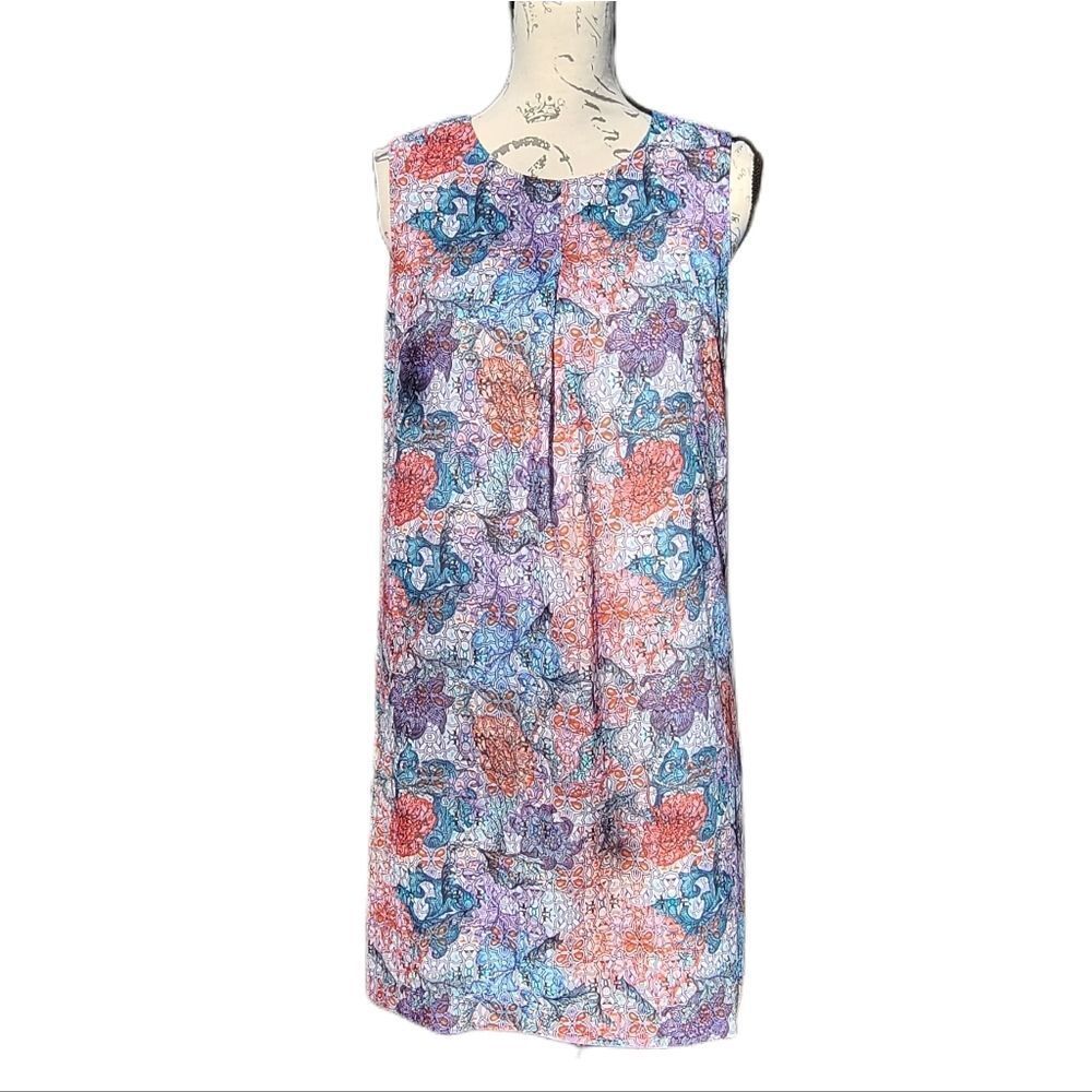 H&M shift dress kaleidoscope print‎ size 8 Meidum